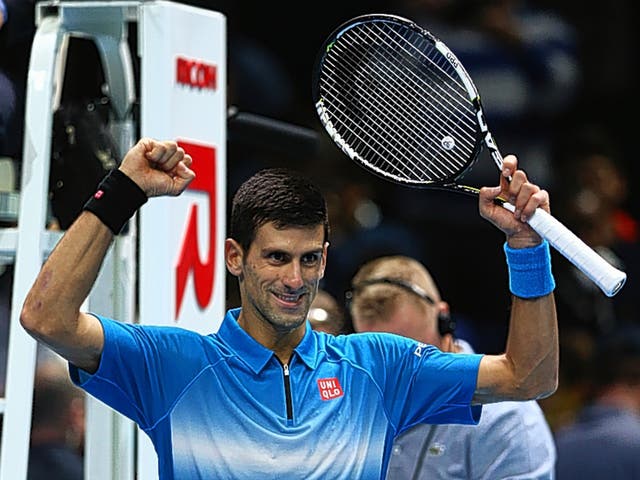 Novak Djokovic after his 6-1, 6-1 demolition of Kei Nishikori