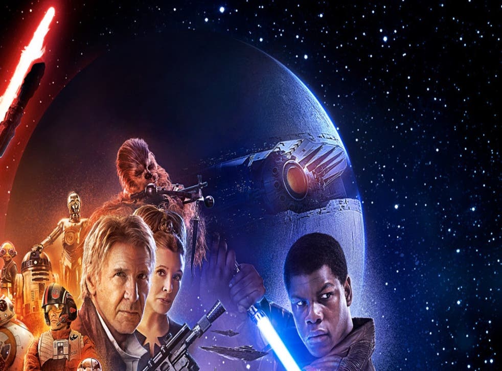 The Starkiller Base in the official Star Wars: The Force Awakens poster