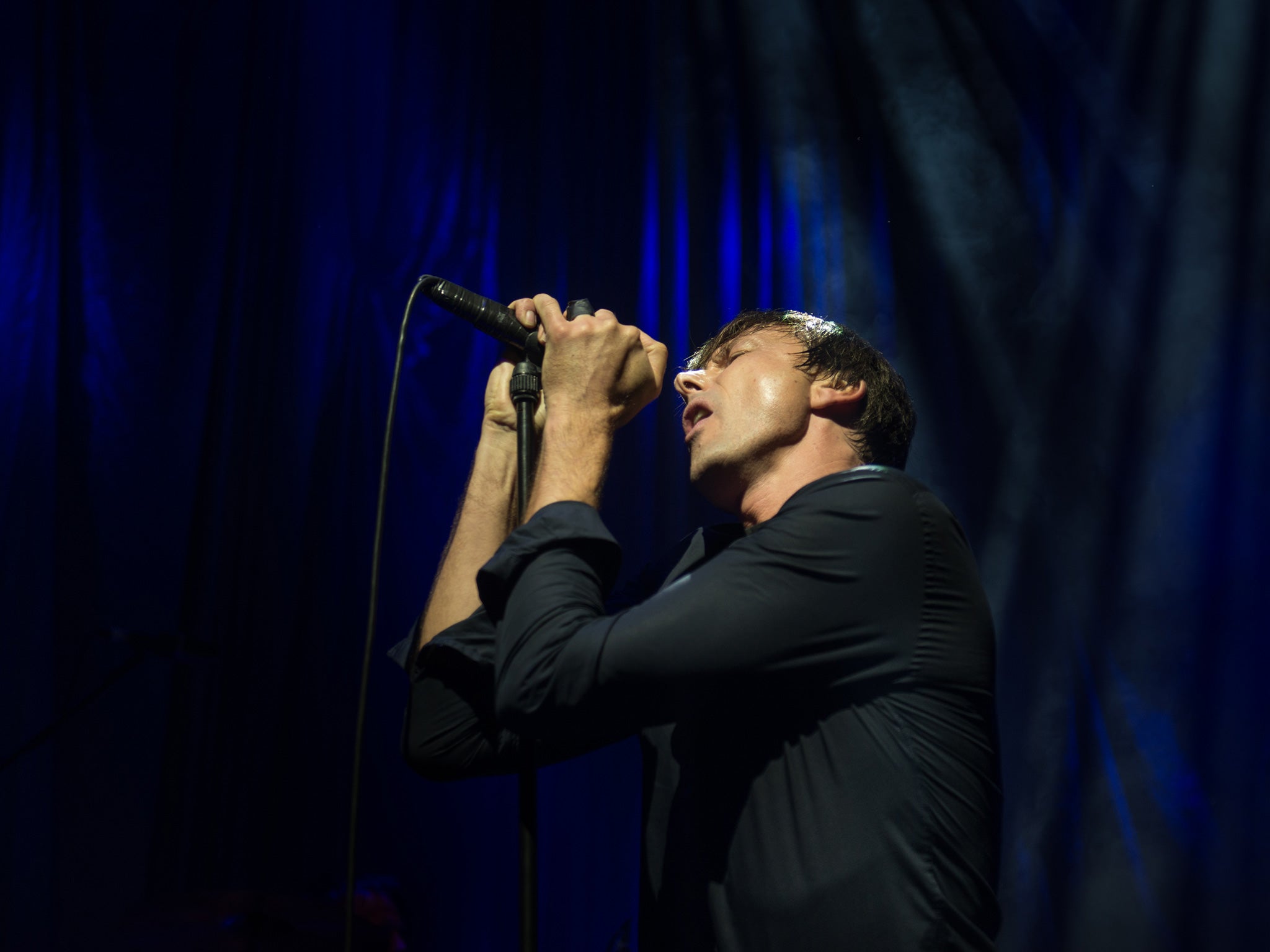 Brett Anderson of Suede during their 15th November gig at the London Roundhouse