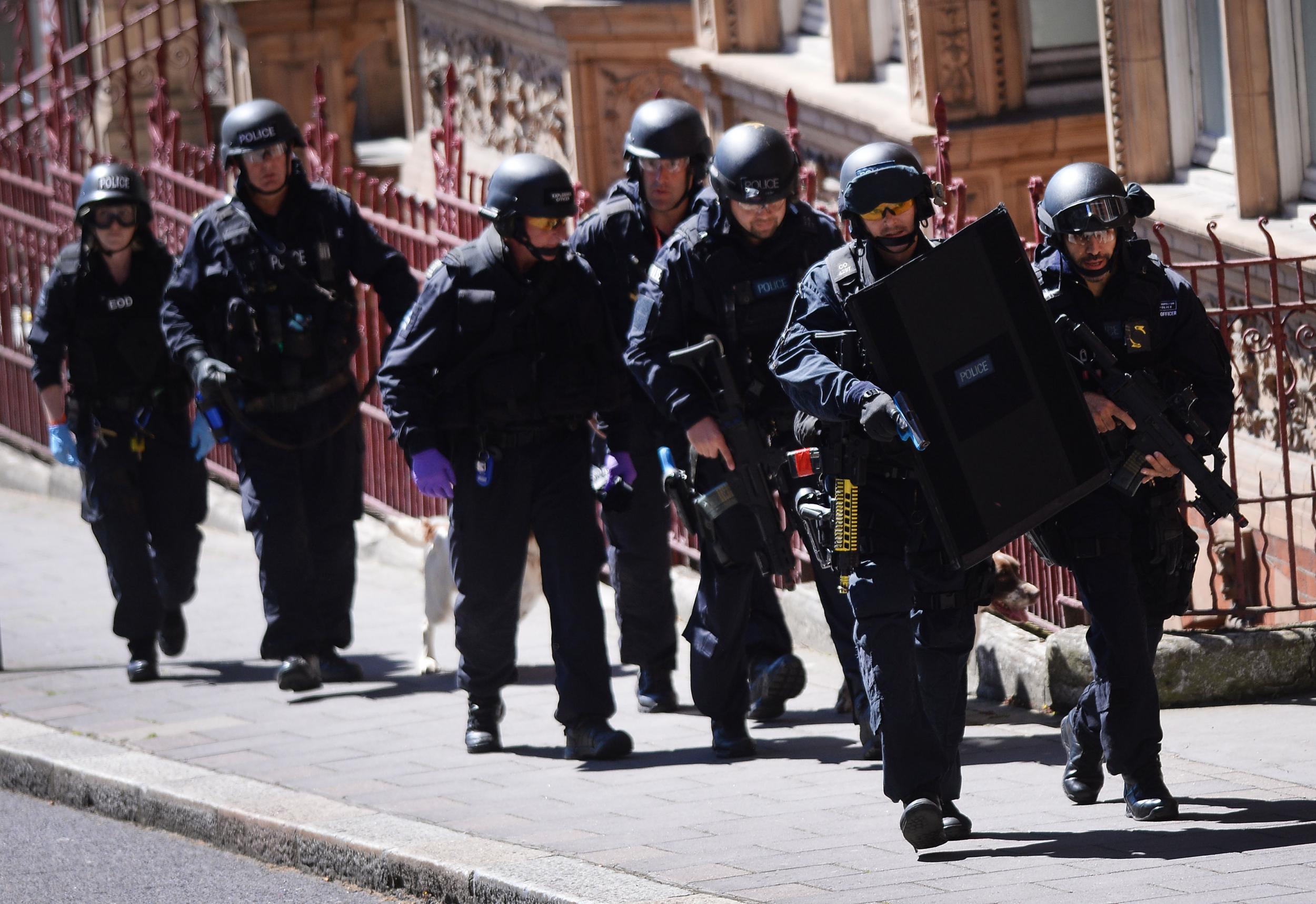 Members of the emergency services take part in a major counter-terrorism exercise in London earlier this year