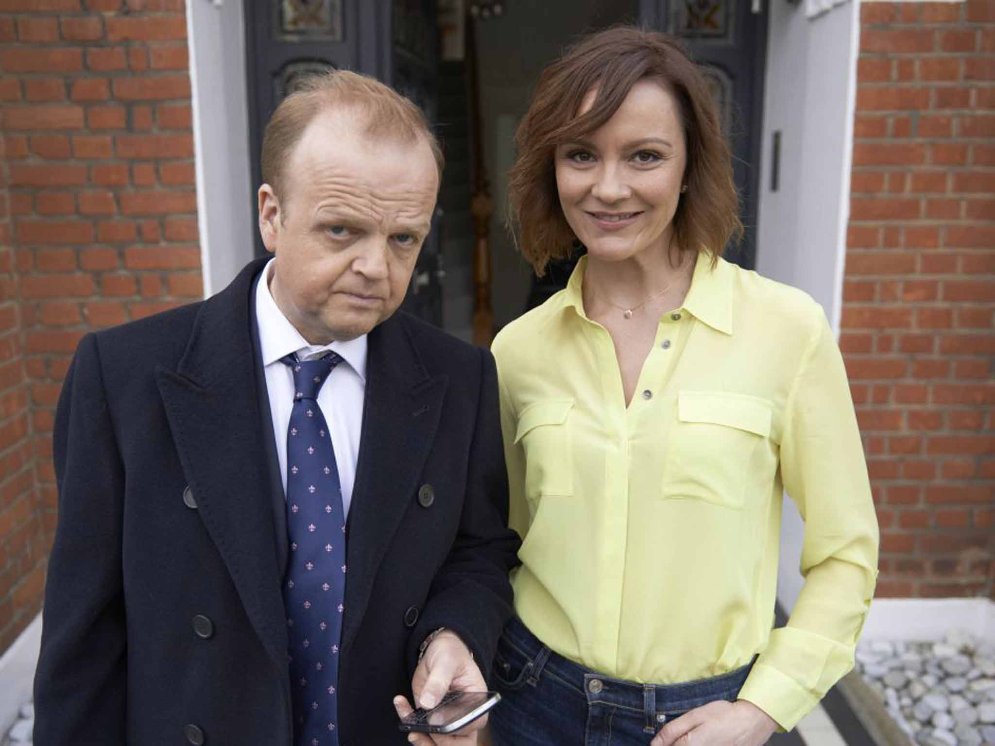 On the money: Toby Jones and Arabella Rachael Stirling in 'Capital'