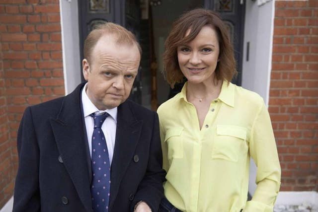 On the money: Toby Jones and Arabella Rachael Stirling in 'Capital'