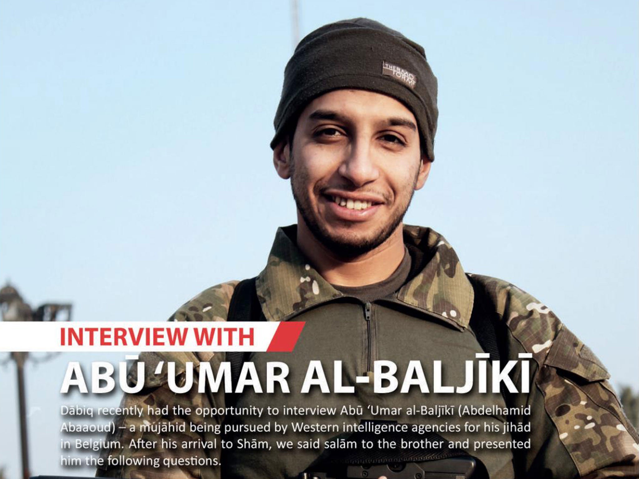 Abdelhamid Abaaoud boasted of his escape from authorities in Belgium following a failed terrorist attack in an interview published in Isis' propaganda magazine in February