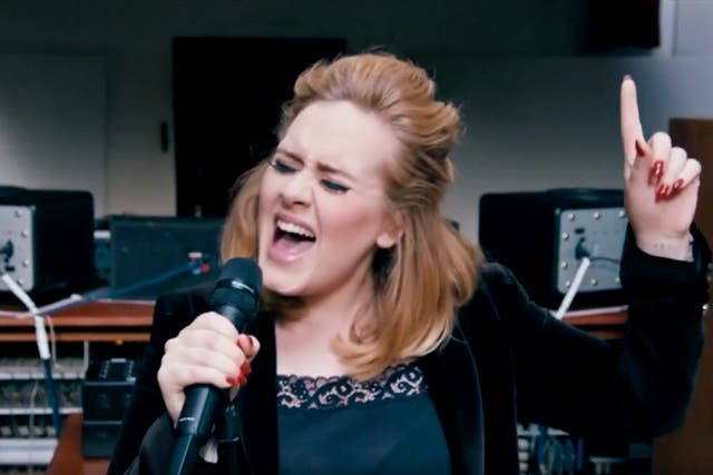 Adele performing 'When we were Young'