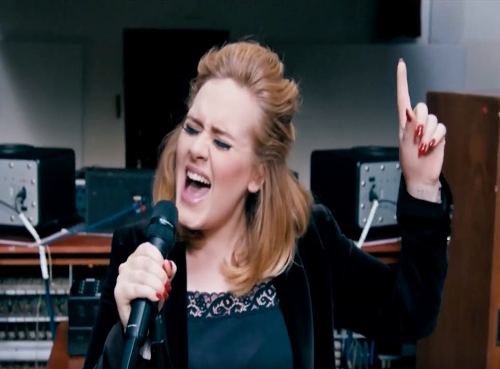 Adele performing 'When we were Young'