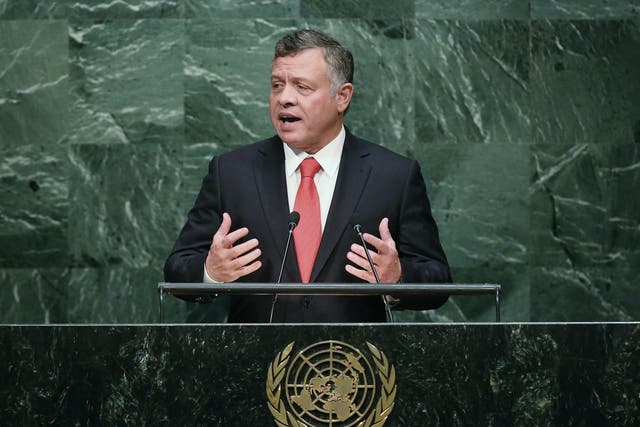 King Abdullah of Jordan addressed the United Nations General Assembly in New York