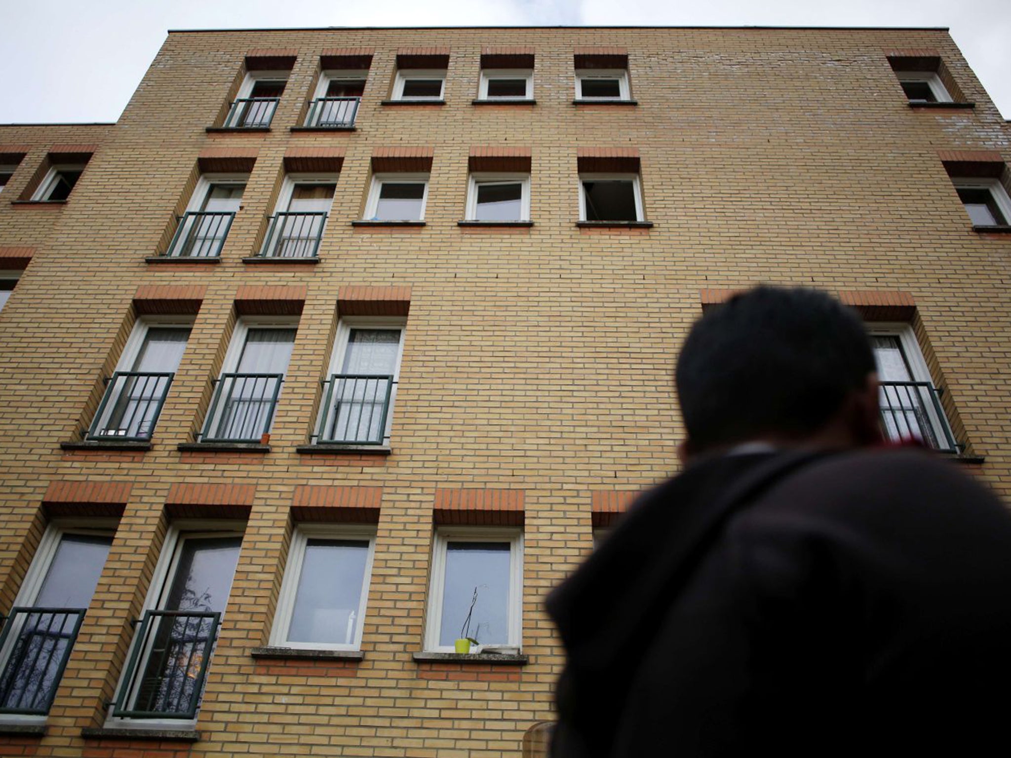 The apartment building in Drancy, where members of the family of Samy Amimour lived