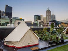 St Jerome's, Melbourne - hotel review: On the roof, under canvas