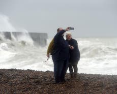 Authorities warn public not to take selfies during Storm Barney