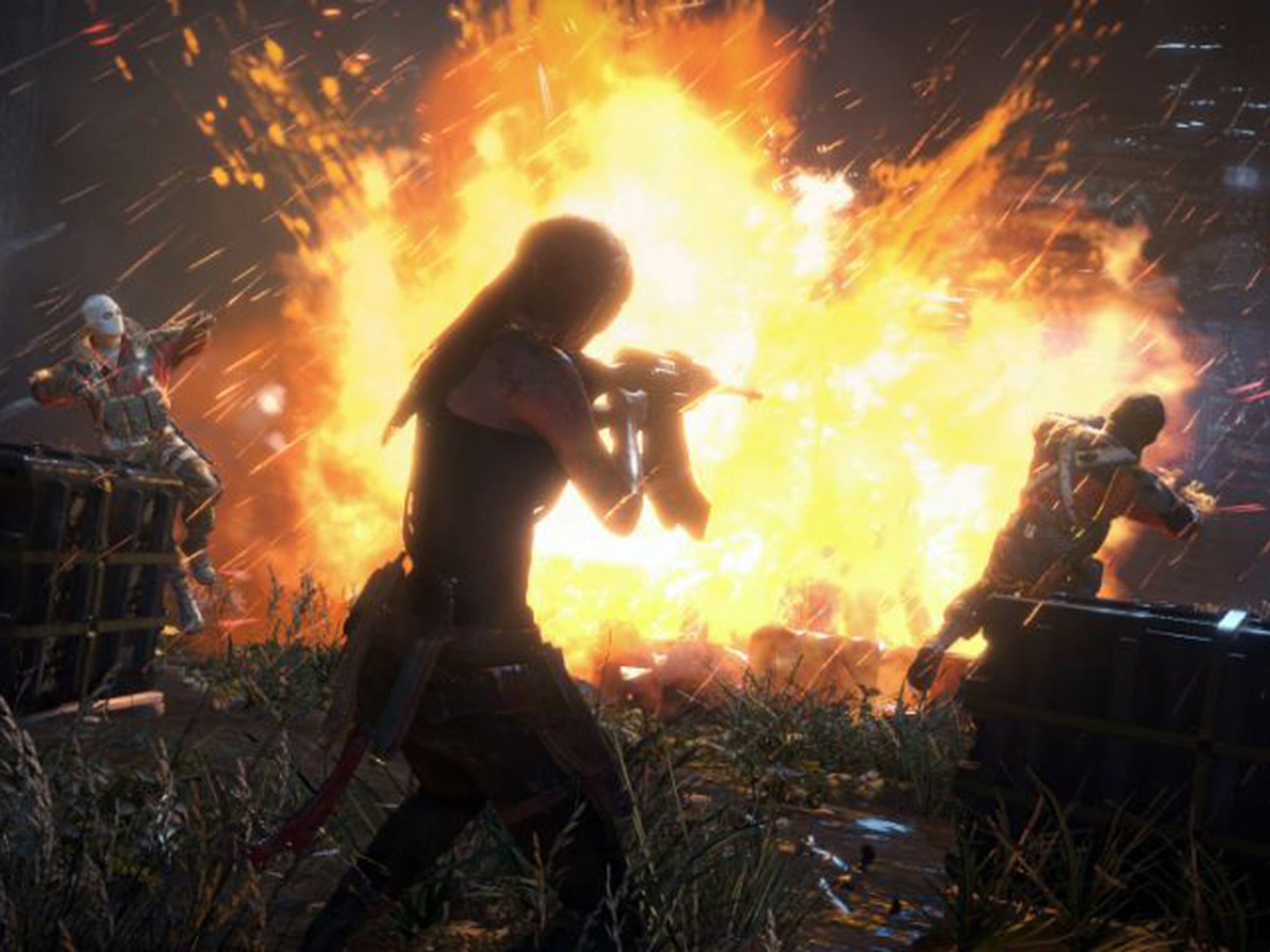 A screenshot of Lara Croft in "Rise of the Tomb Raider"