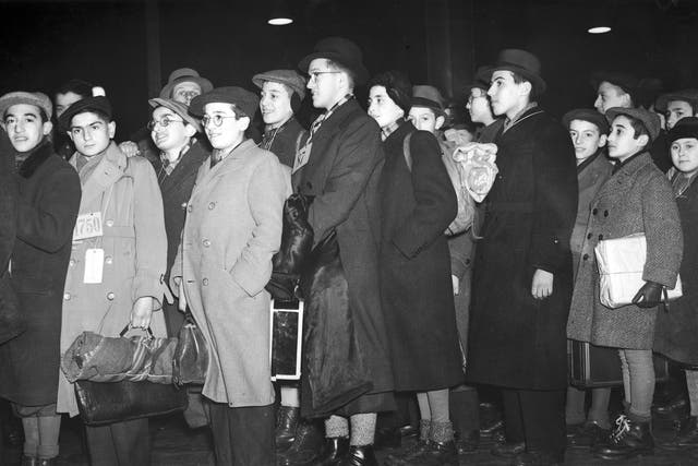 Young Jewish refugees from Germany and Austria arrive at Liverpool Street Station to spend Christmas with various foster parents, 23rd December 1938