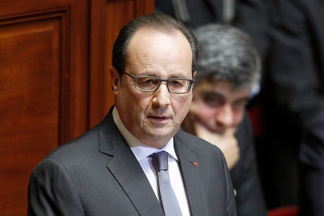 Francois Hollande blamed the opposition for the failure to change the constitution but members of his own party objected to the move