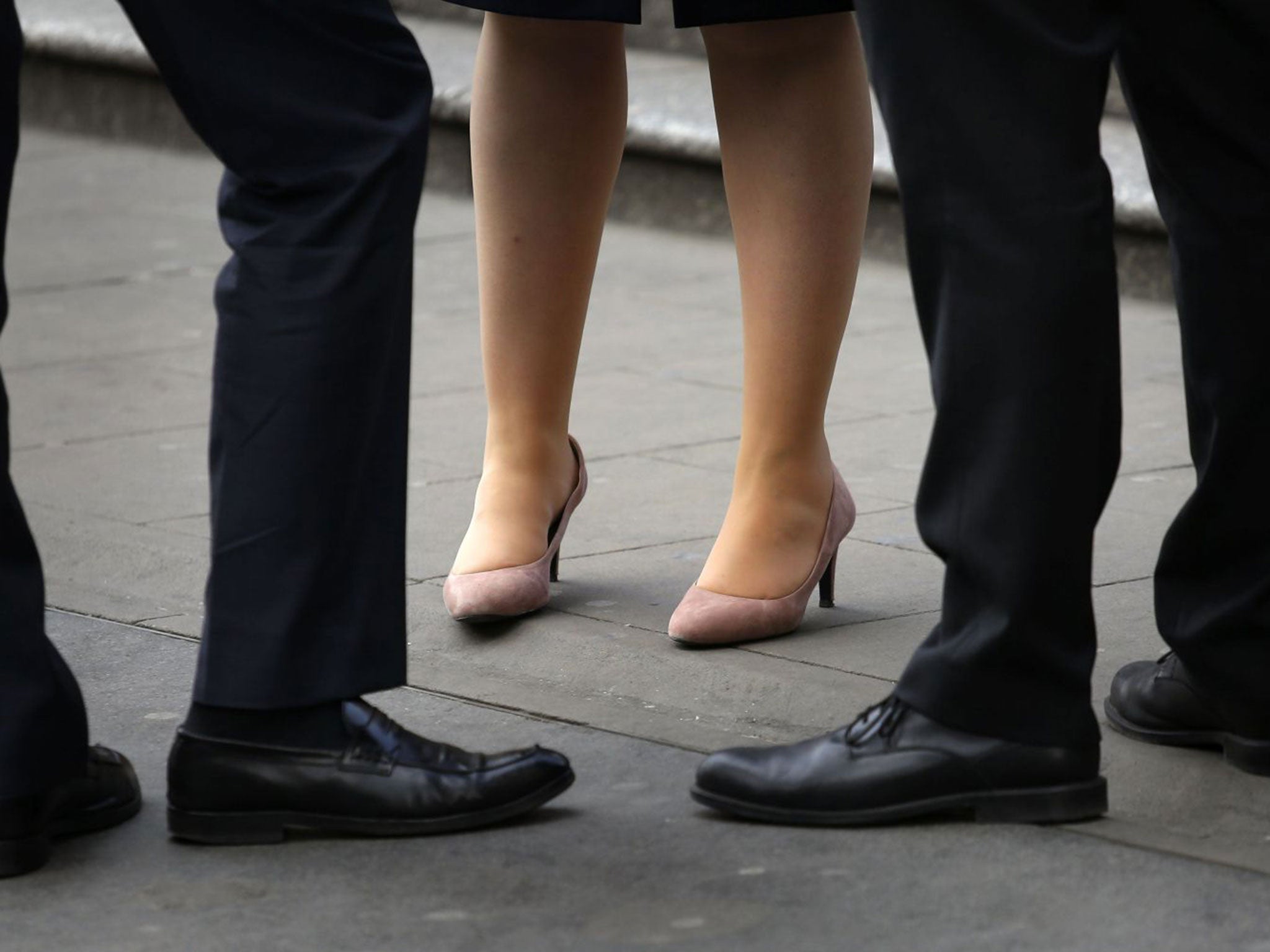 A member of the the country’s opposition party had said forcing women to wear high heels in the workplace is ‘outdated’