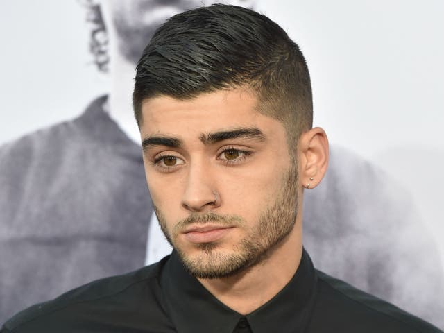 Former One Direction star and now solo singer Zayn Malik