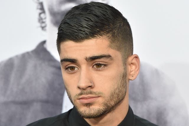 Former One Direction star and now solo singer Zayn Malik
