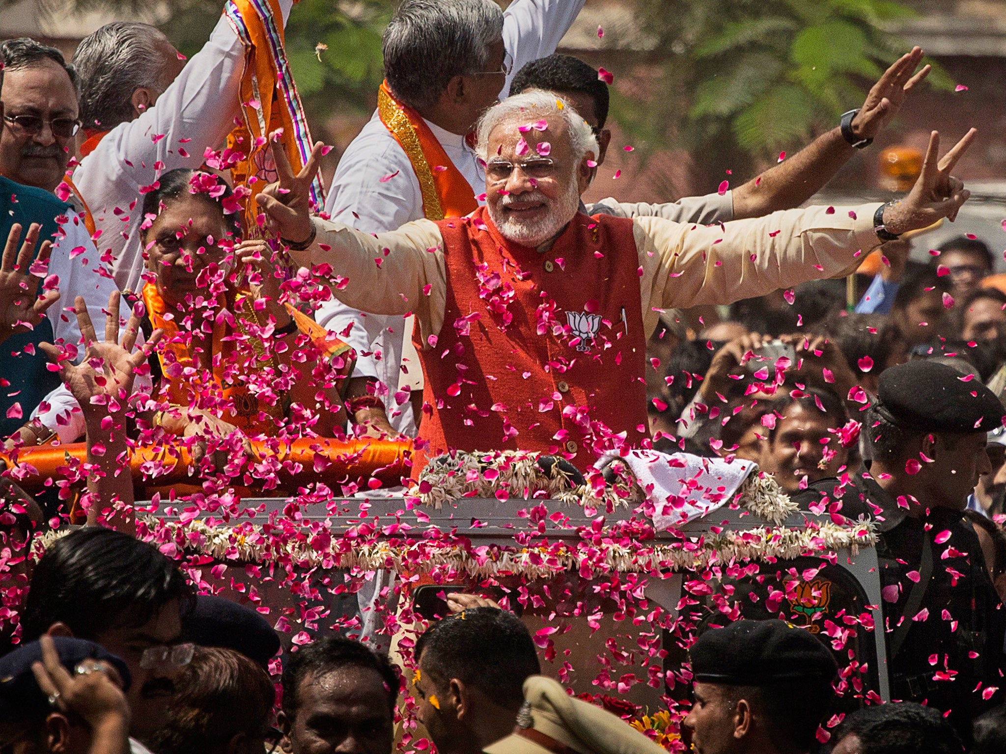 With the landslide election of Narendra Modi nearly two years ago, the Hindu spirit found full political expression for the first time, with a sannyasin, no less, a Hindu renunciate, in command.