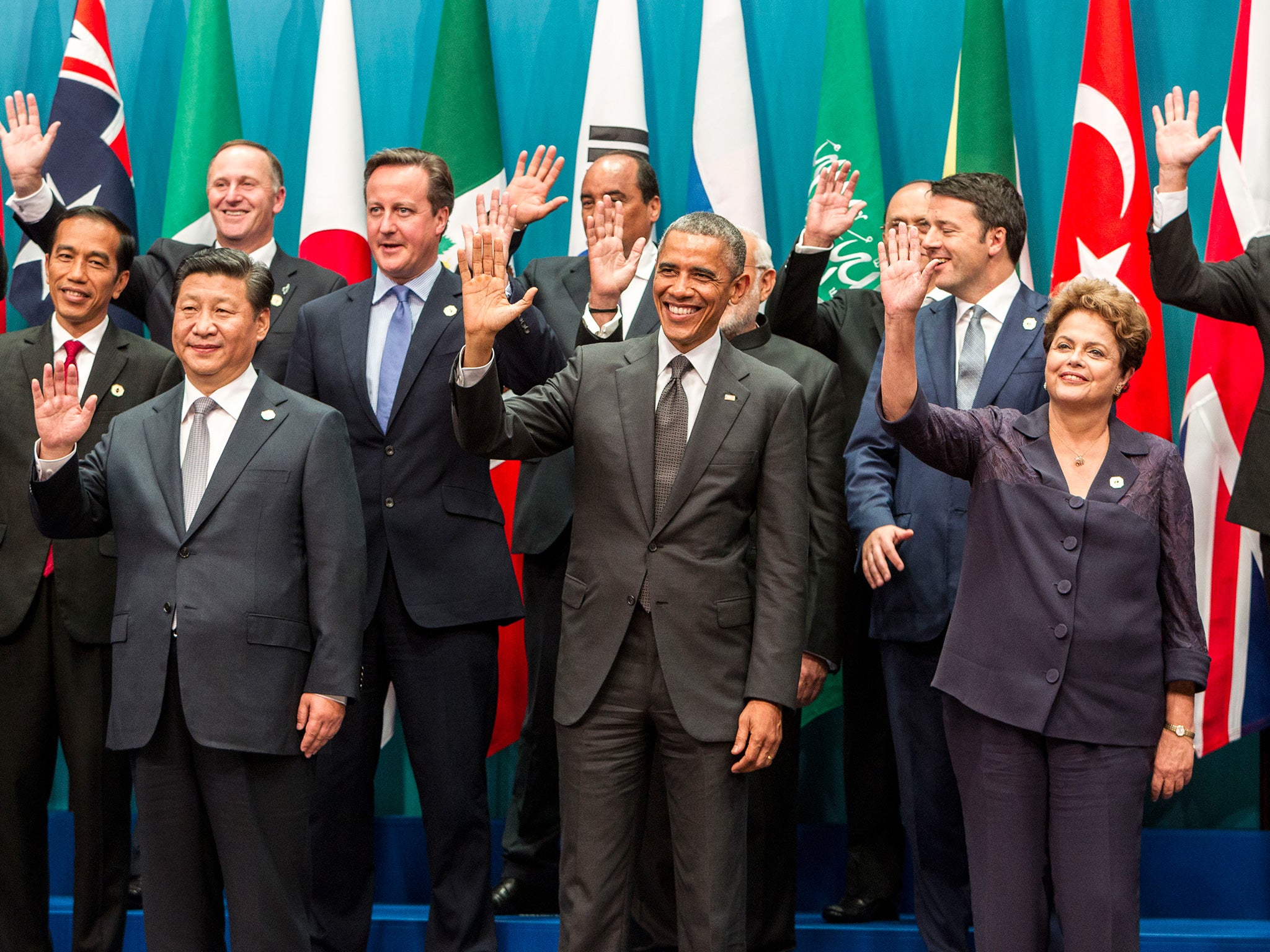World leaders congregate at last year's G20 summit