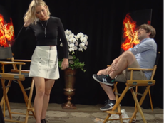 Jennifer Lawrence pranks prank interviewer by storming out