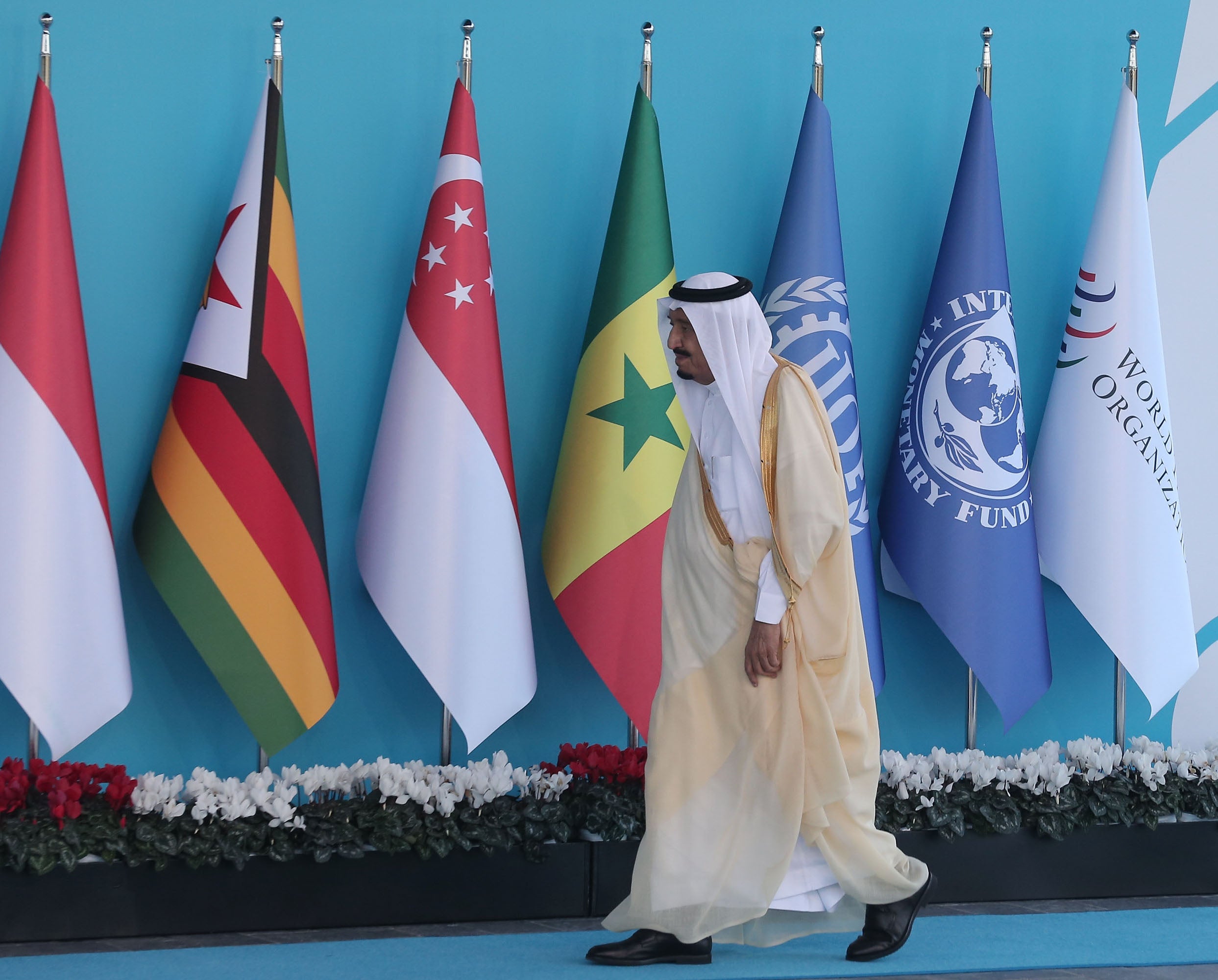 King Salman at the G20 summit in Turkey in November 2015