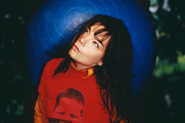 Bjork pictured in June 1995, at the time of the release of her third album ‘Post’