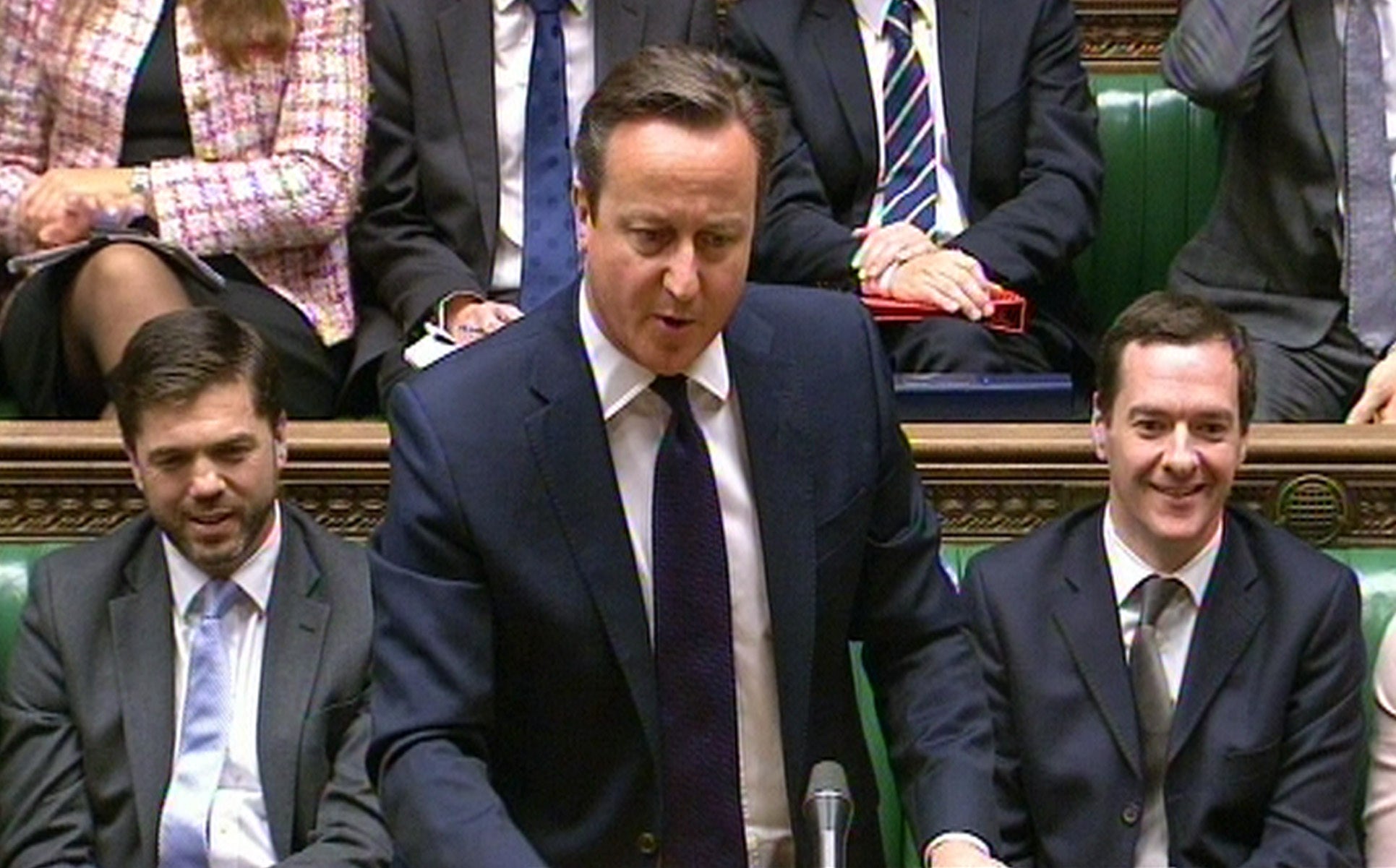 David Cameron at Prime Minister's Questions on Wednesday