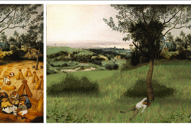 'The Harvesters' by Pieter Bruegel has a wheat-free makeover courtesy of Arthur Coulet