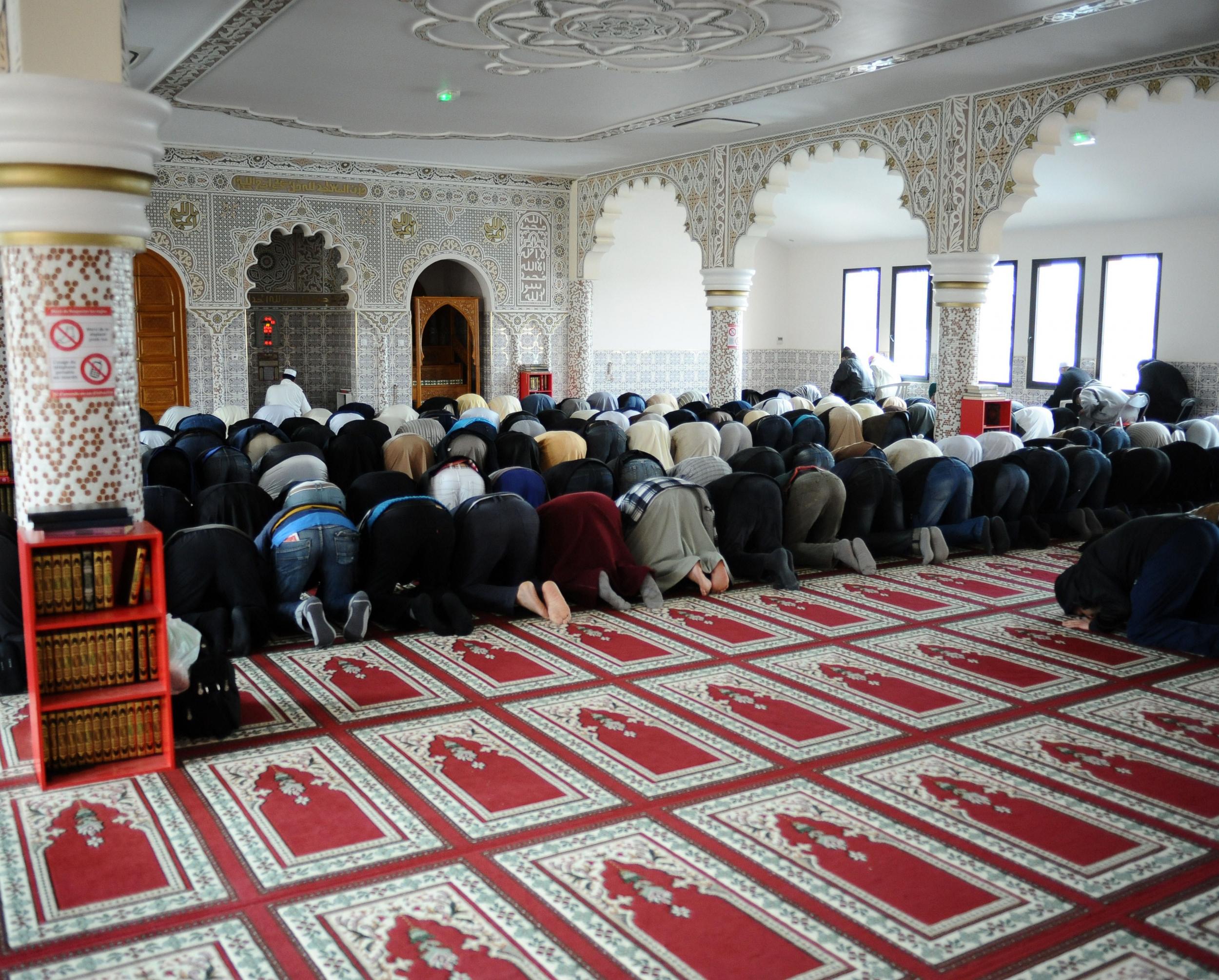 Many French mosques such as these held a minute's silence for the victims of the Paris attacks today