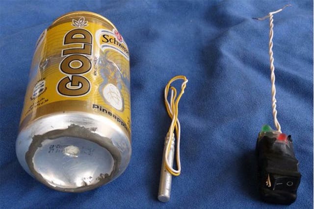 The IED Isis says it used to bring down the bomb