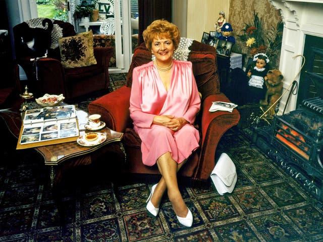 In the pink: Cynthia Payne at home in Ambleside Avenue