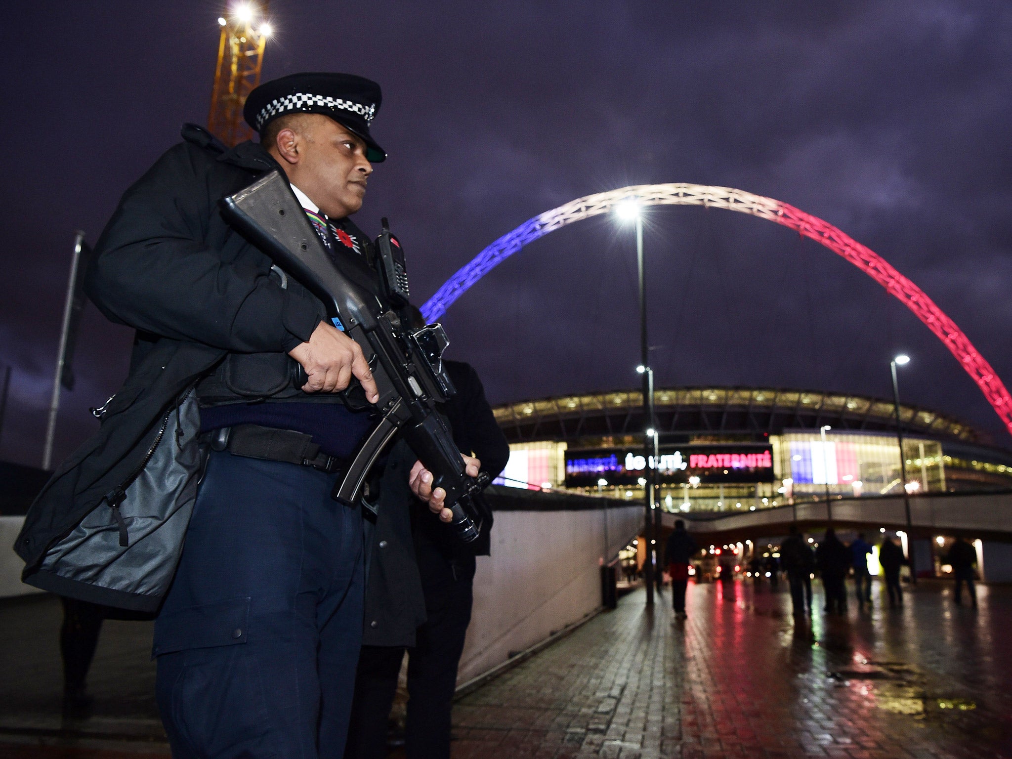 The number of armed police officers in London has fallen by 21 per cent since 2010