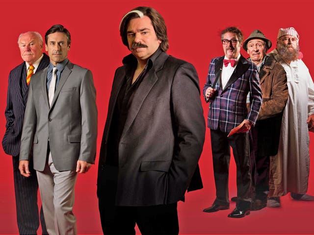 Slice of life: Timothy West, Jon Hamm, Matt Berry, Jim Moir, Paul Whitehouse and Brian Blessed in Channel 4’s ‘Toast of London’