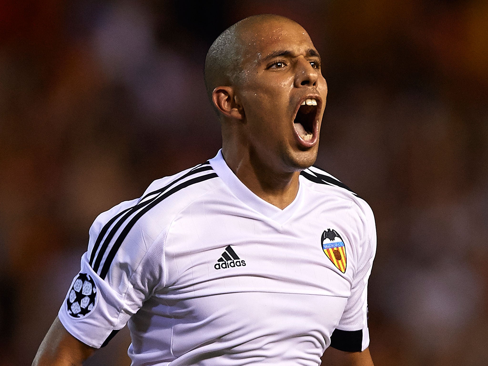Valencia striker Sofiane Feghouli is out of contract at the end of the season