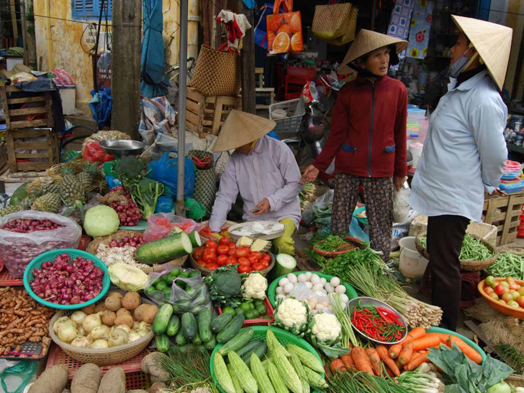 The Hoi An vegetable market