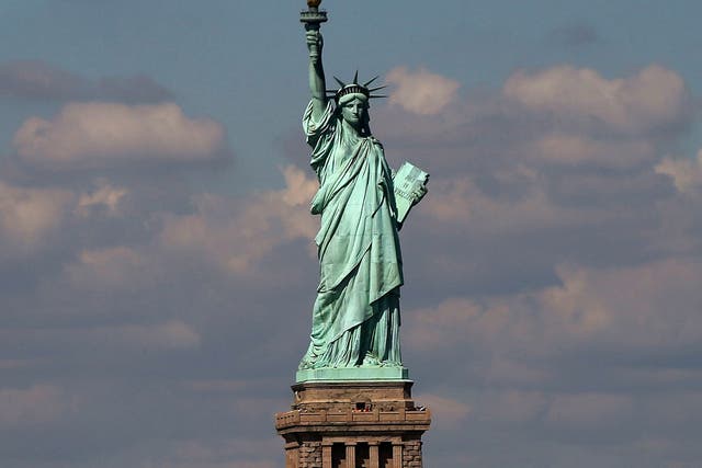 "Give me your tired, your poor/ Your huddled masses yearning to breathe free"