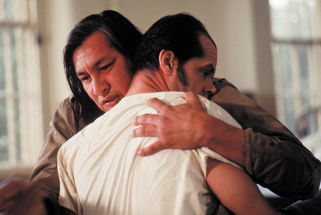 Jack Nicholson and Chief Bromden in the closing scene