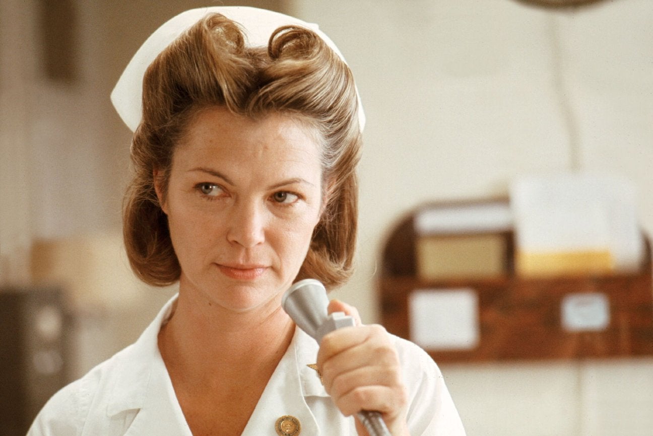 Louise Fletcher as the authoritarian Nurse Ratched