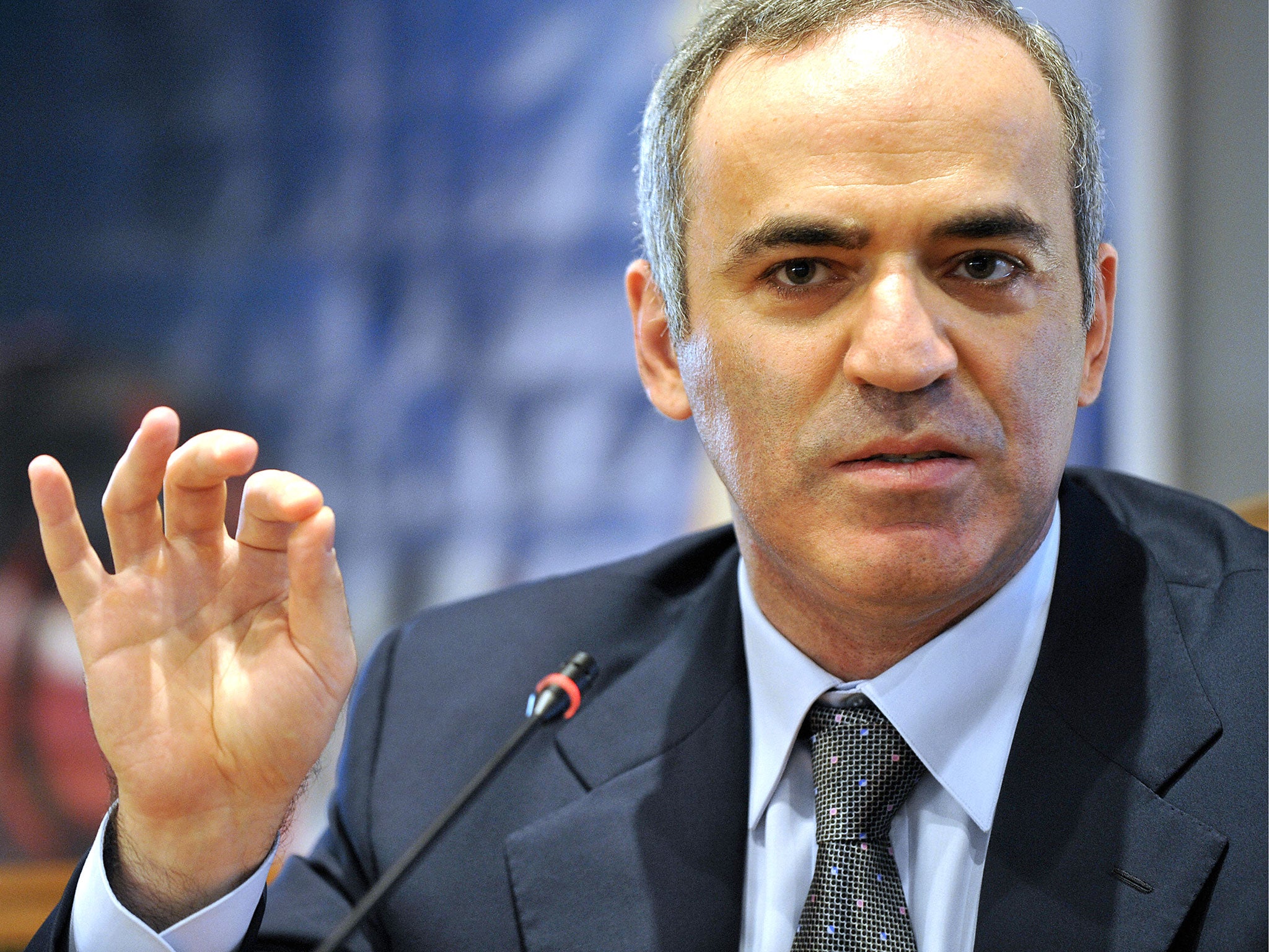 Kasparov espouses a worldview that fits right in with that of his friends in America