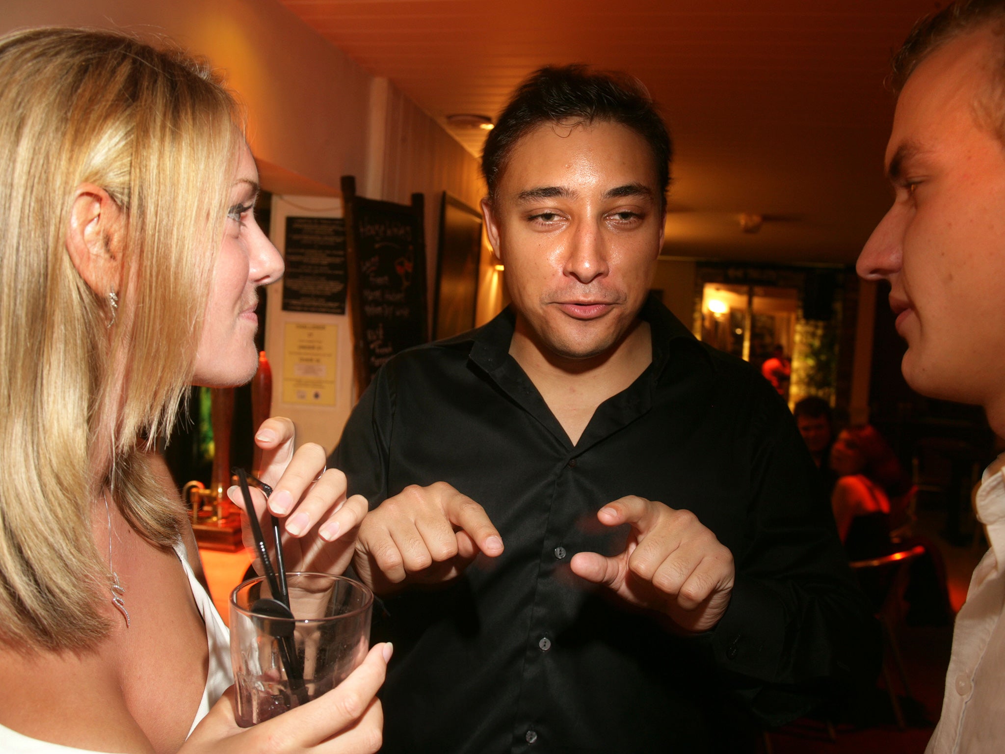 Former youth organiser Mark Clarke, centre, pictured at a Conservative event in 2006, has been expelled from the party