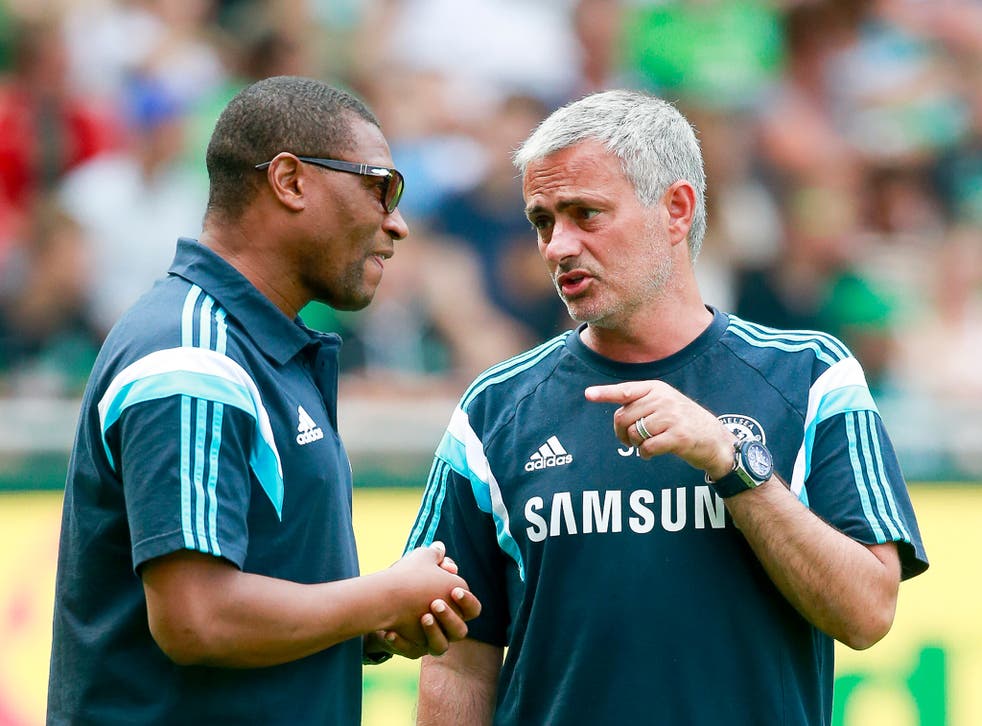 Chelsea technical director Michael Emenalo with manager Jose Mourinho