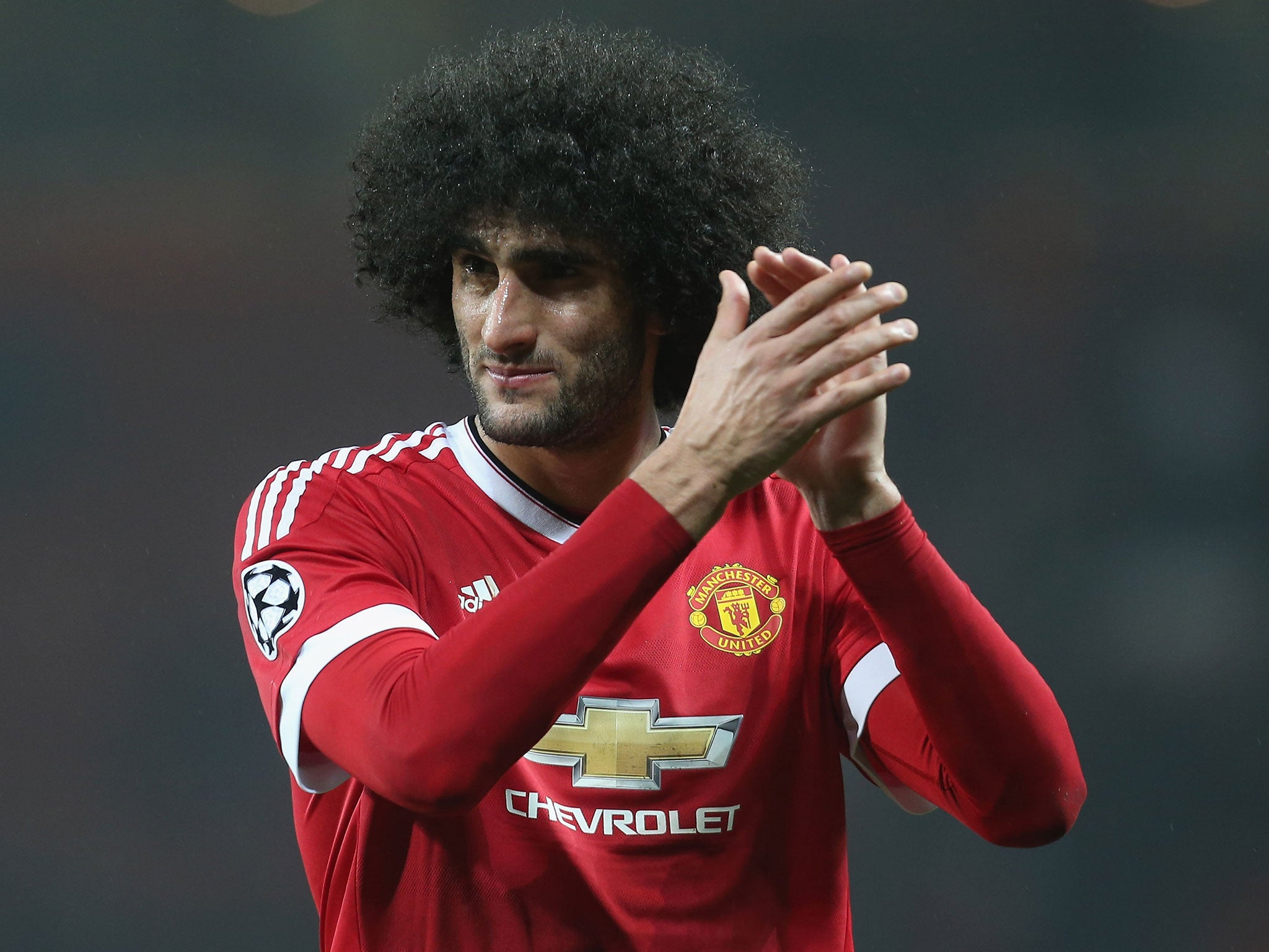 Manchester United's Marouane Fellaini