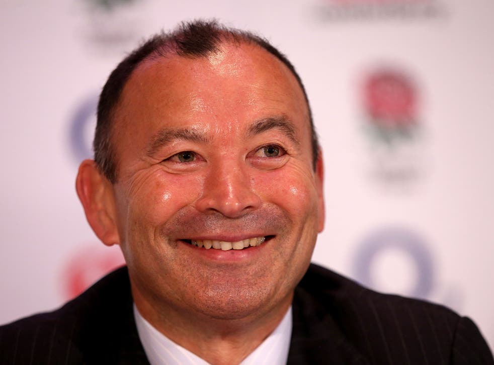 England head coach Eddie Jones at his first press conference since taking the job