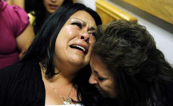 Angie Zapata's mother, Maria, broke down at the court case