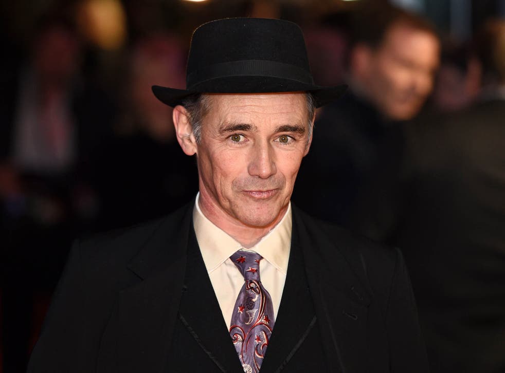 British actor Mark Rylance on the red carpet ahead of the World Premiere of 'The Gunman' in February 2015