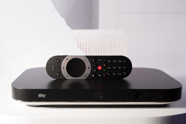 The Sky Q box also comes with a flashy new remote