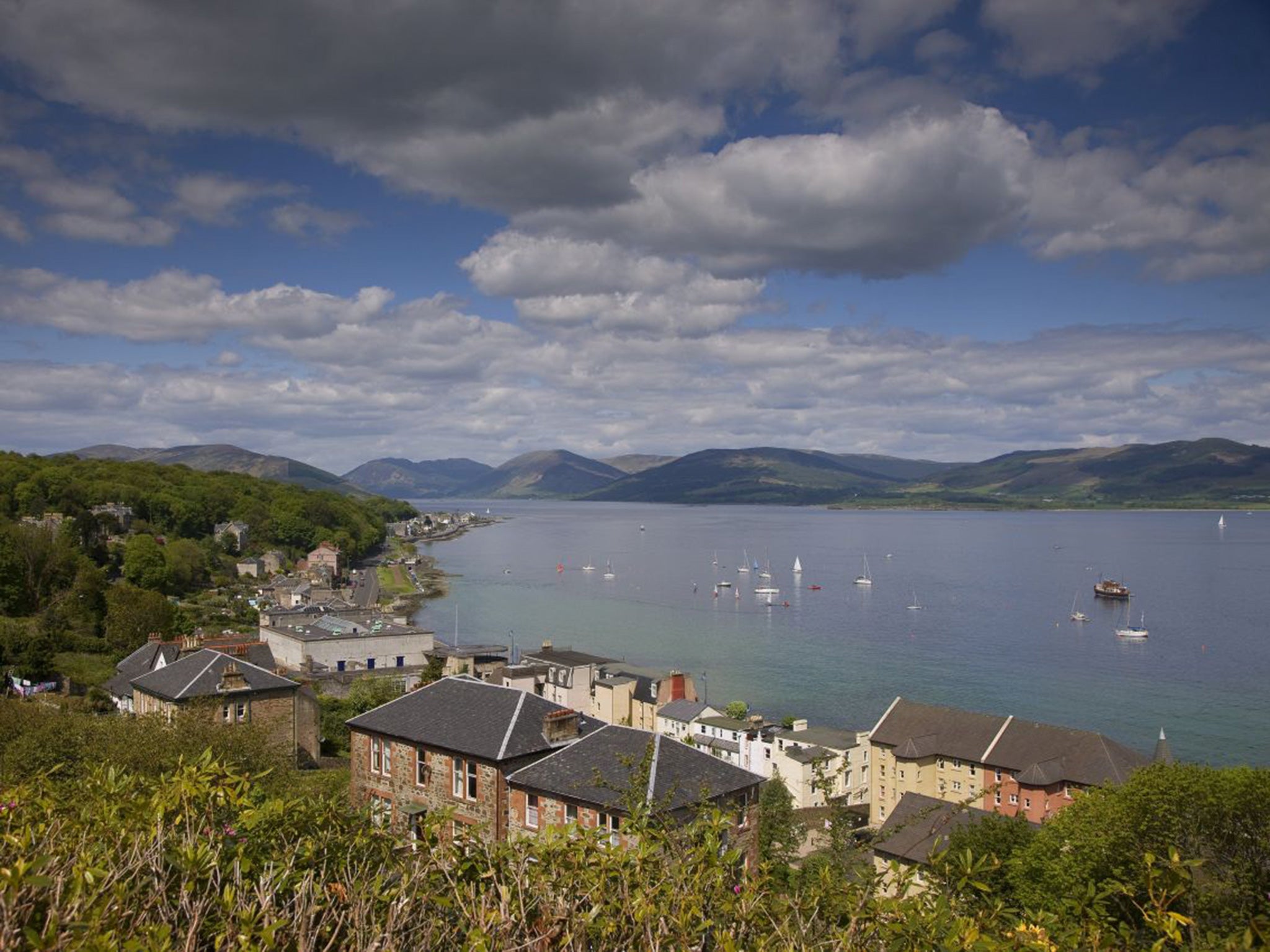 A view of Rothesay Bay, on the isle of Bute