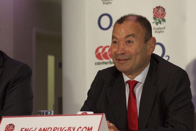 Eddie Jones, the new England Rugby head coach, poses at Twickenham Stadium