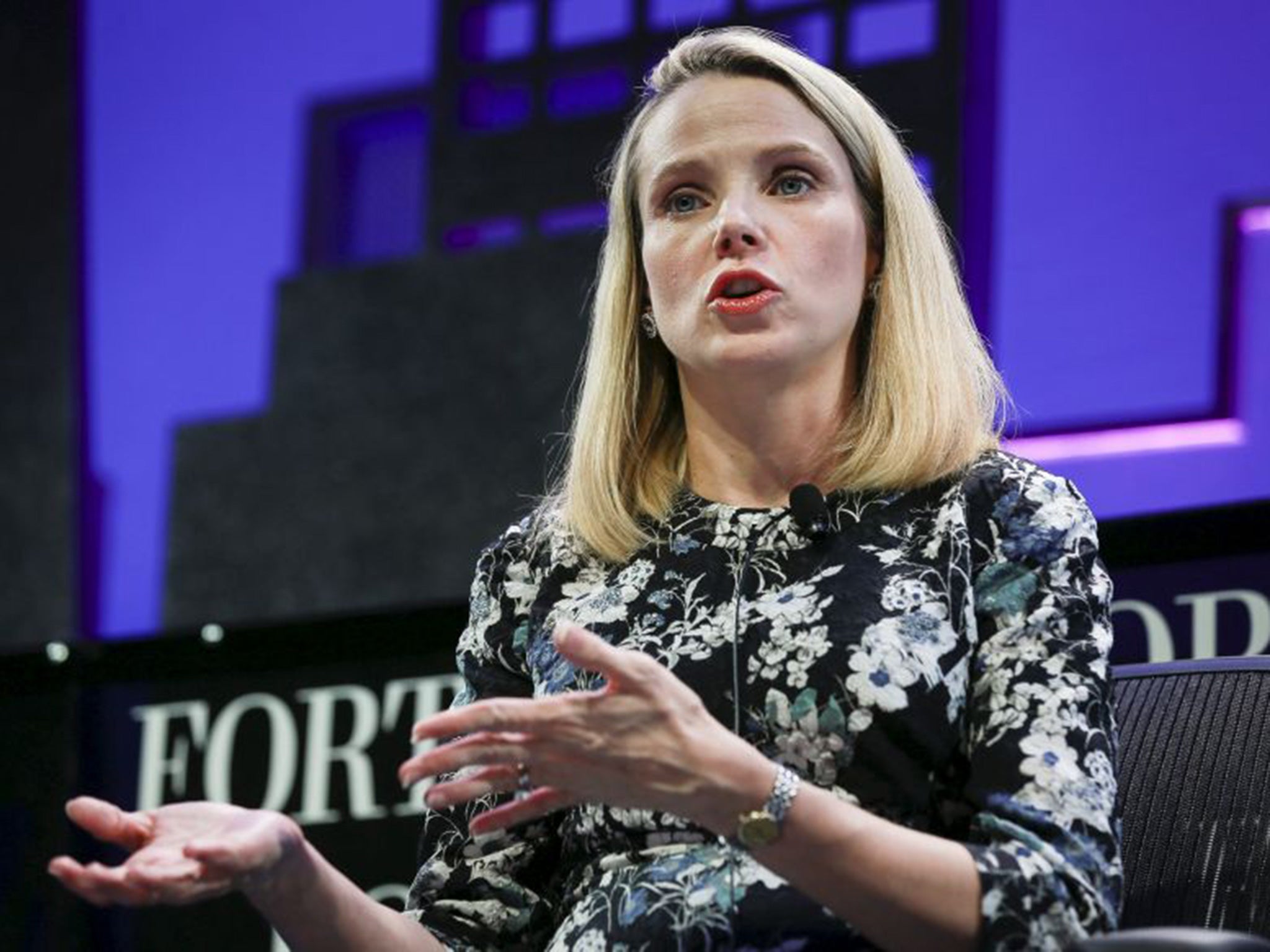 Profits and revenues at Yahoo beat expectations under Marissa Mayer, the chief executive