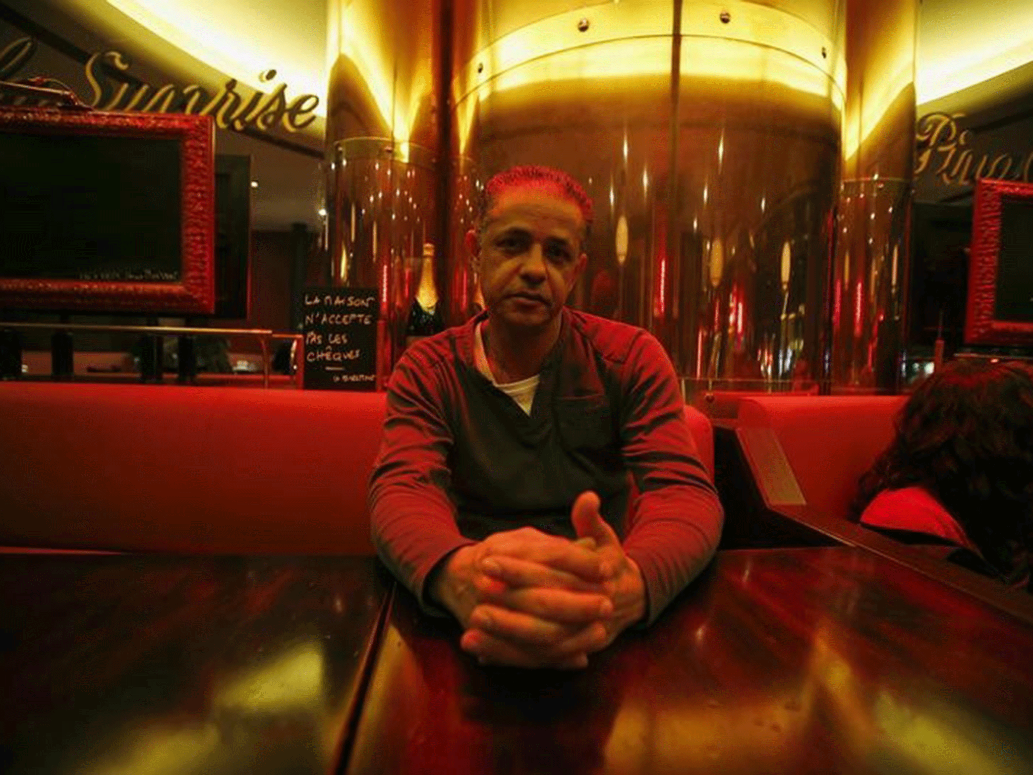 David, a French nurse who delivered first aid to a suicide attacker who blew himself up at the Comptoir Voltaire cafe during last week's Paris attacks, poses during an interview with Reuters in Paris, France, November 20, 2015.