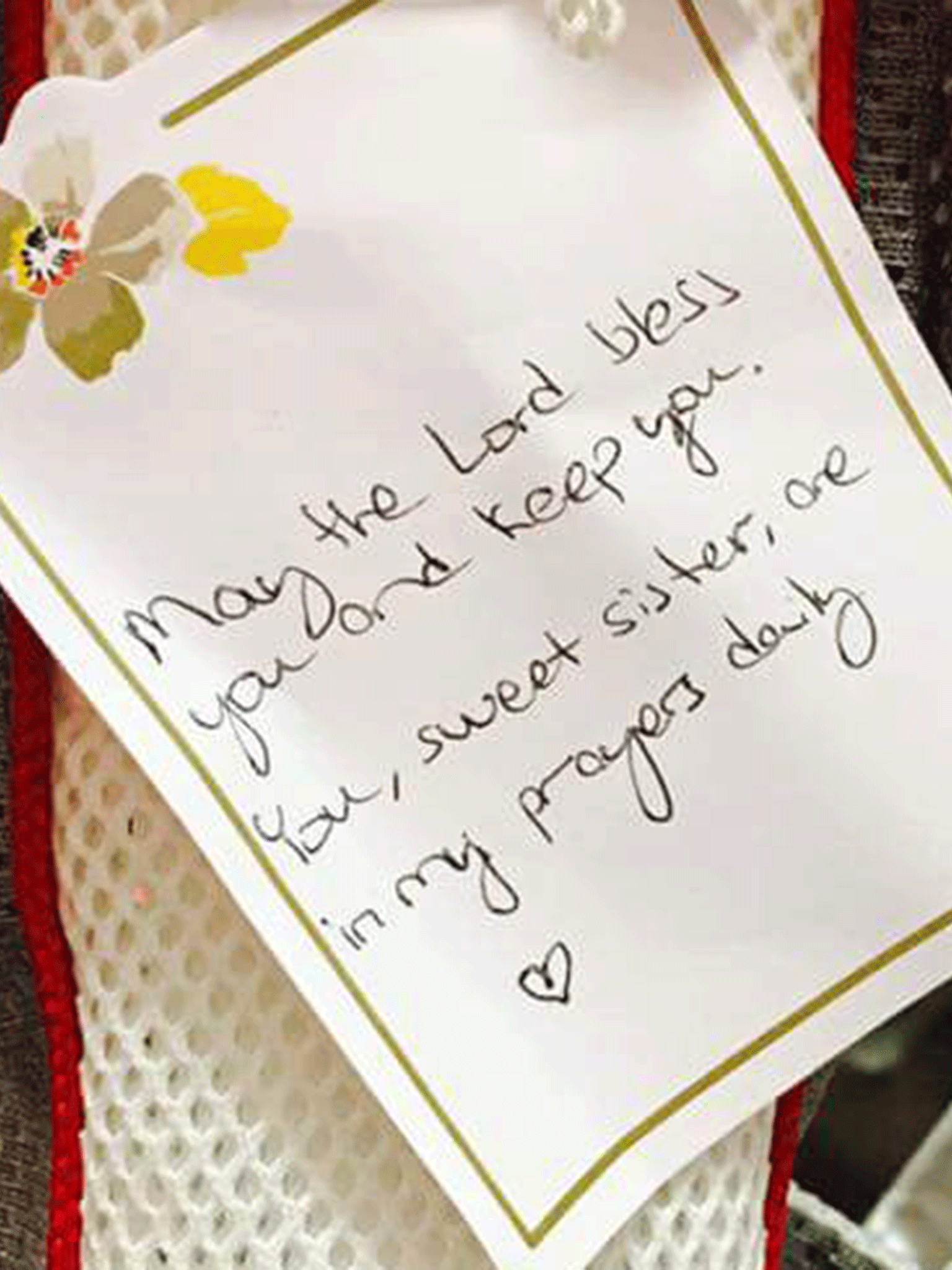 Messages are being left on donated baby carriers