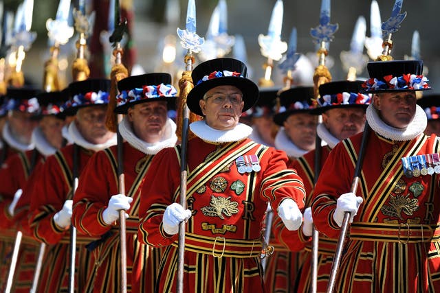 Beefeaters on parade